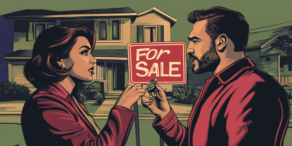 Selling a house during divorce.